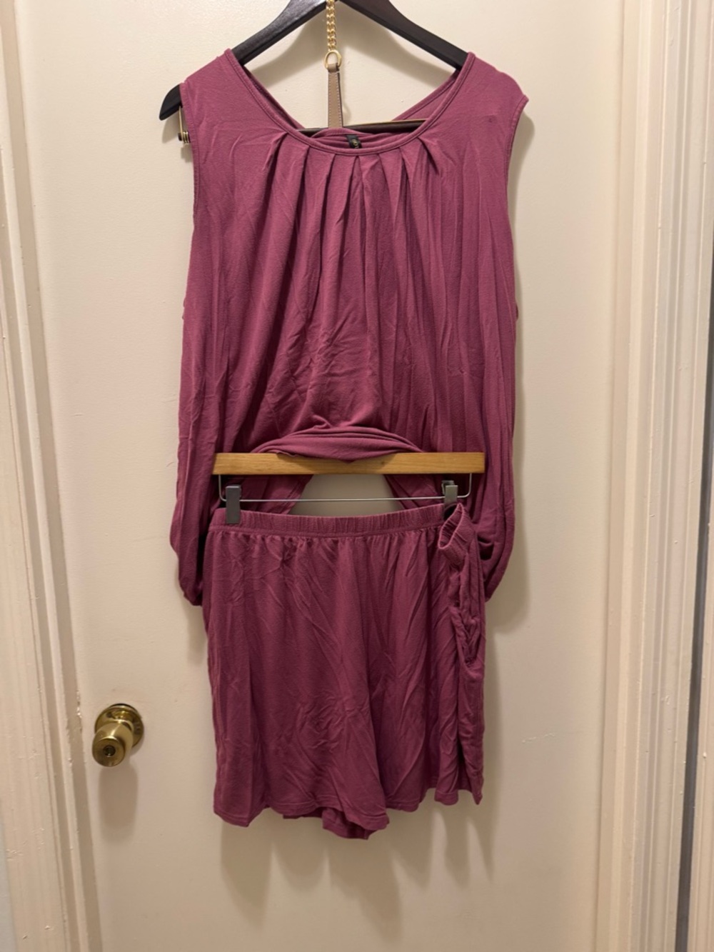 Women's Soft Pajama Set in Mauve